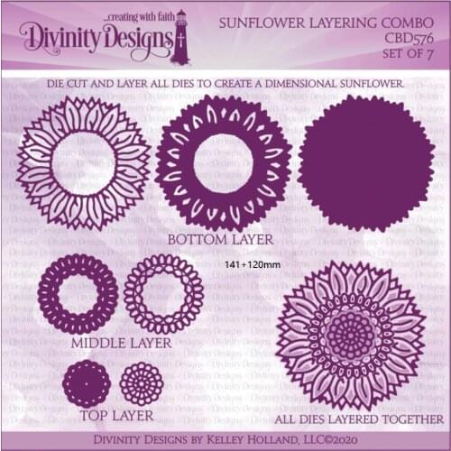 Metal Cutting Dies sunflower card Scrapbooking Stencil Cut Die For DIY Card Crafts Handmade