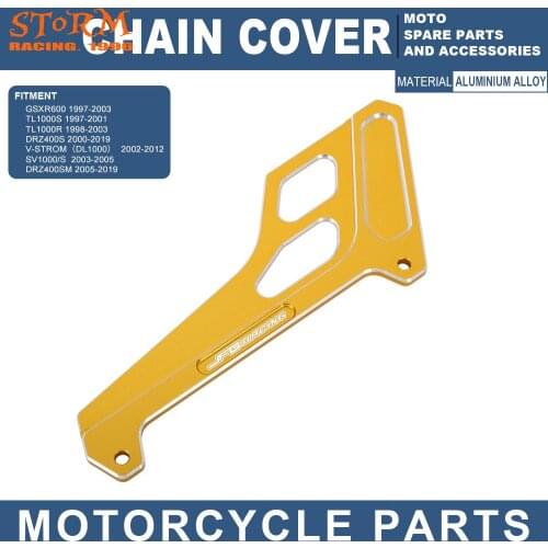 Motorcycle CNC Chain Guard Cover For Suzuki GSXR600 TL1000S DRZ400S V-Strom DL1000 SV1000/S DRZ400SM DRZ 400S 400SM 1997-2019