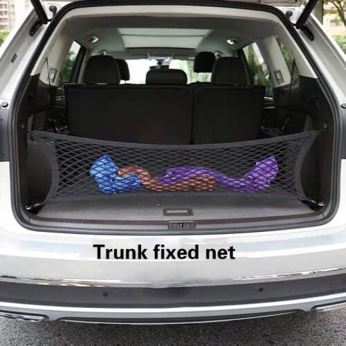 Nylon Universal Car Rear Trunk Boot Organizer Net Pocket Cargo Mesh Storage Interior Auto Bag 90*40cm Multifunction Accessories
