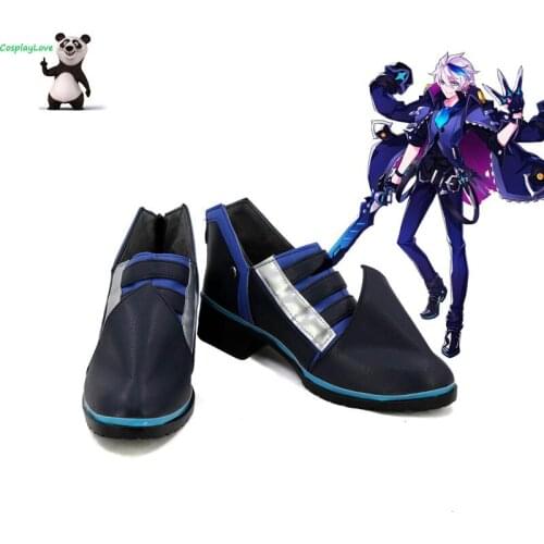 ELSWORD Dreadlord Black Cosplay Shoes Long Boots Custom Made CosplayLove