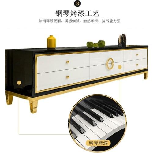 Natural glass Stainless steel TV Stand modern Living Room Home Furniture tv led monitor stand mueble tv cabinet mesa tv table