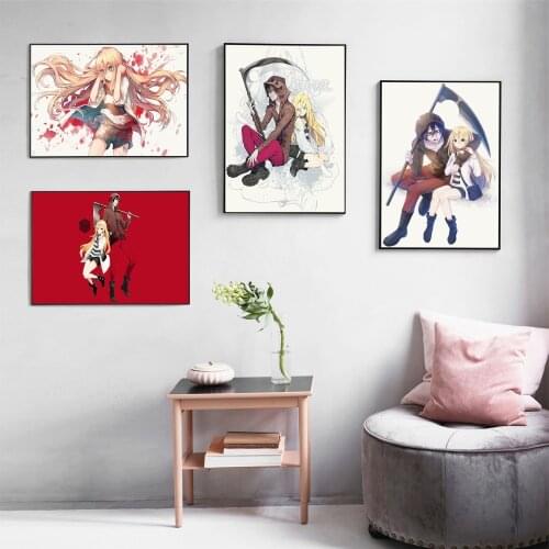 Satsuriku No Tenshi Anime Minimalist Posters And Prints Wall Art Canvas Painting For Living Room Decoration Home Decor Unframed
