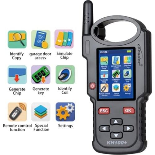 Lonsdor KH100+ Hand-Held Remote Key Programmer Support Simulate 4D/46/48 chips