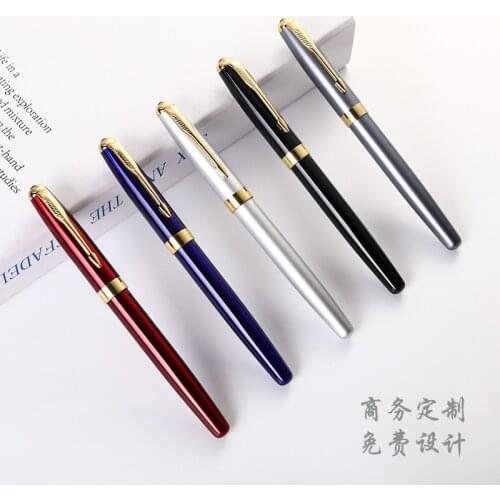 Business Metal Fountain Pen Signature Pen 5 PCS Office Gift Pen Stationary Supplies Bussiness Supplies