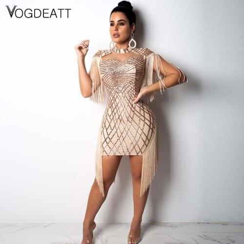 Sexy Women Halter Plaid Sequined Dresses Summer Hollow Out Party Bodycon Dress Tassel Women Mini Dress Vestidos