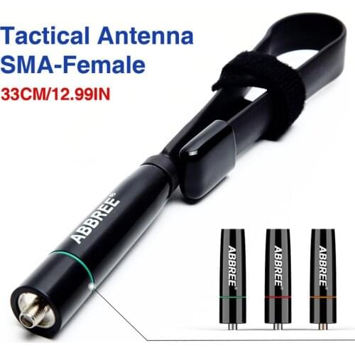 Brand new Colorful Foldable Tactica ABBREE AR-152C SMA-Female 33CM 144/430Mh l Antenna For Baofeng UV-5R UV-82 Walkie Talkie