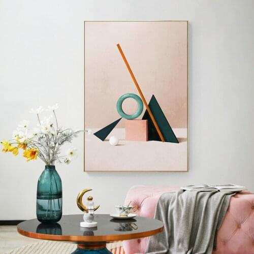 Modern Minimalist Style Geometry Canvas Painting Wall Art Nordic Posters and Prints Wall Pictures for Living Room Decoration
