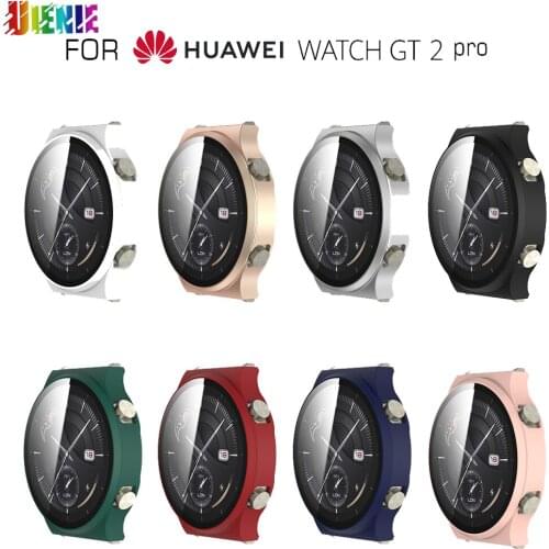 Electroplated Frosted PC Protective Case With Tempered Film Integrated Case For Huawei GT2 Pro Protective Cover Shell Non-porous