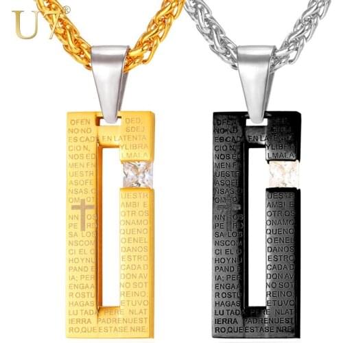 Цепочки с крестиком U7 China At AliExpress