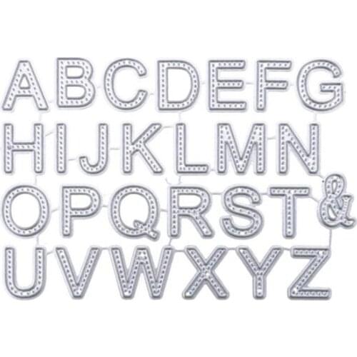 YLCD1179 Alphabet Wedding Metal Cutting Dies For Scrapbooking Stencils DIY Album Cards Decoration Embossing Folder Die Cuts New