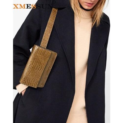 XMESSUN New Crocodile Pattern Waist Bag Women Fashion Design Chest Bag High Quality Female Travel Shopping Wallet Shoulder Bags