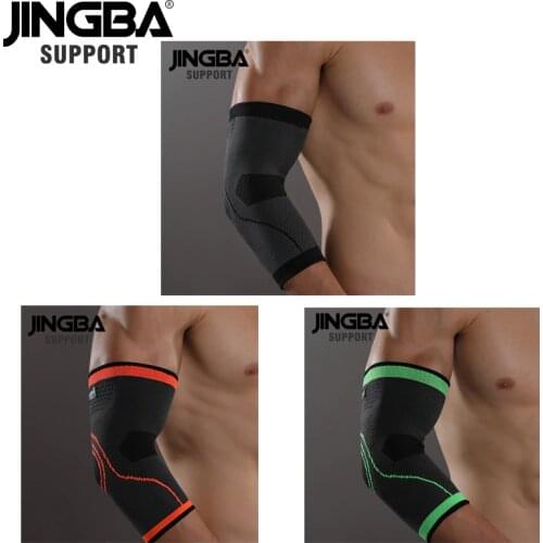 JINGBA SUPPORT 1PCS Sports Safety Compression Elastic Nylon Basketball Elbow brace volleyball elbow protector support Elbow pad