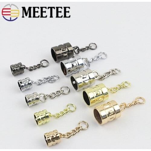 10pcs 9/14mm Metal Jewelry Chain Tassels Screws Sopper Buckle Pendants Bell Hook Clasp DIY Bag Cord Cap Clasp Connector Buckles