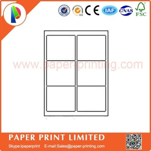 100 Sheets amazon fba label sticker Multi-Purpose Labels, 6 Labels Per letter Sheet,102x85mm 3-1/3"x4"