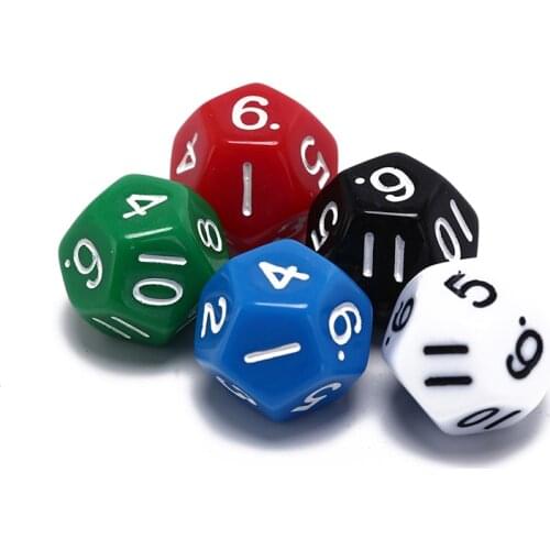 18MM One Piece Dice Multicolor 12 Sided Astrology Tarot Constellation Divination Resin Dice