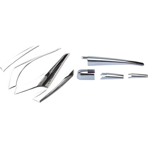 2 Set Car Accessories: 1 Set Rear Window Wiper Cover & 1 Set Taillight Streamer Trim Rear Tail Lamp Light Bezel Cover