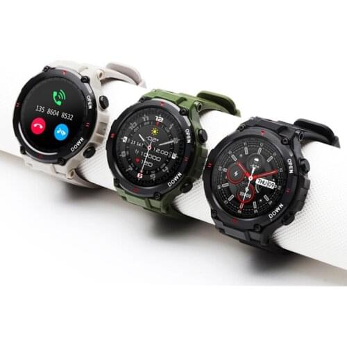 2021 New K22 Smart Watch Men Sports Bracelet 1.28-inch IPS Full Angle Bluetooth Call Multi-function Music Control Alarm Reminder