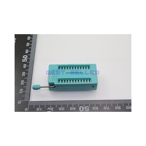 5pcs 24 Pin Universal ZIF DIP Tester IC Test Socket Wide