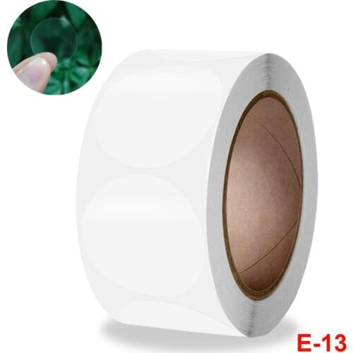 500 pieces / roll transparent stickers round transparent sealed label gift box packaging sticker