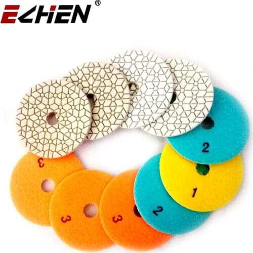 Flexible Dry and Wet Diamond 3 Step Polishing Pads, for Granite Marble Engineer Stone Abrasive disc Disc