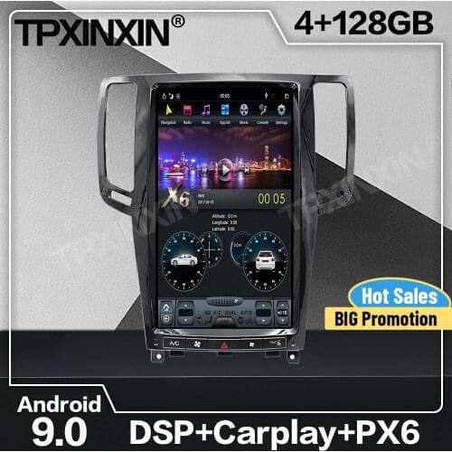 Tesla Screen Android Car Radio 2 Din Stereo Receiver For Infiniti G25 G37 2007 2008 2009 2010 2011 2012 2013 GPS Audio Head Unit