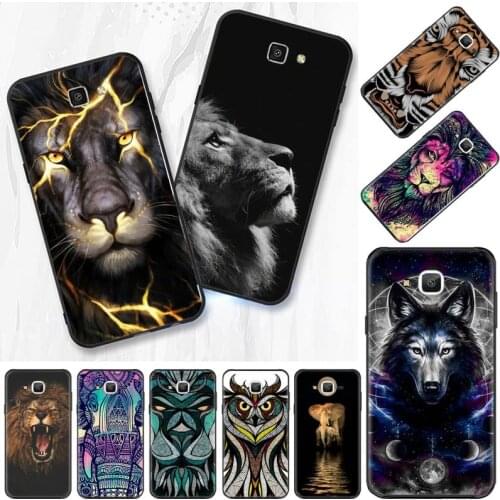 Animals Lion Wolf Owl Elephant Lion Tiger Phone Case For Samsung Galaxy J2 J4 J5 J6 J7 J8 2016 2017 2018 Prime Pro plus Neo duo