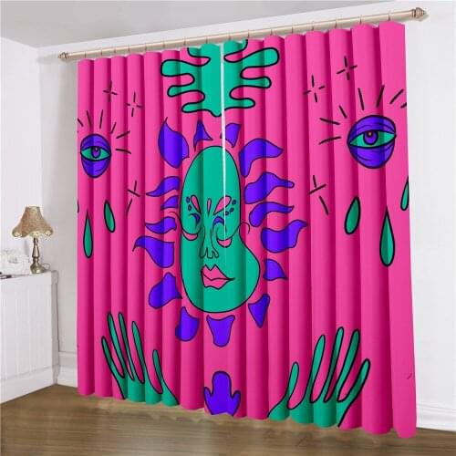 Colorful Mandala Curtains Abstract Series Window Curtain 3D Print Home Textile Window Drapes For Living Room Window Treatments