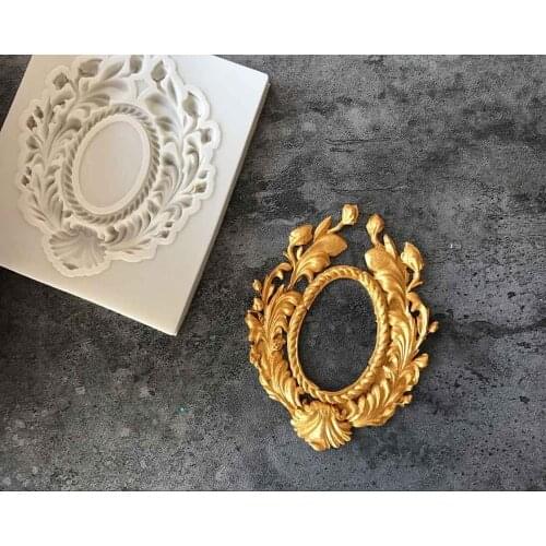 DIY Epoxy Resin Photo Frame Pattern Modeling Silicone Mold Cake Baking Decoration Photo Frame Modeling Silicone Mold