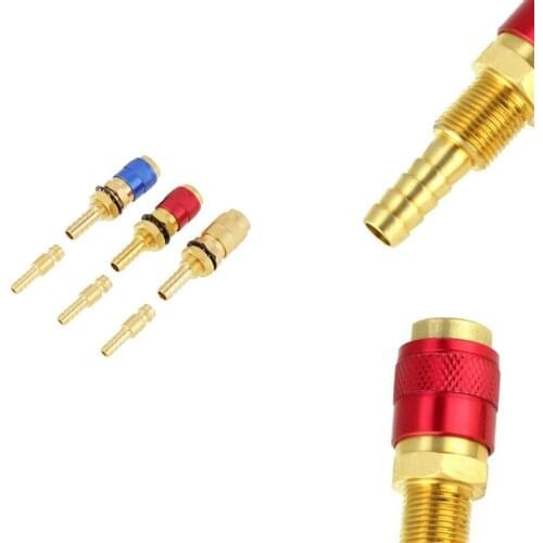 HLZS-3PCS Water Cooled & Gas Adapter Quick Coupling No Leaks Pressure Connector for TIG Welder,Water Cooled Gas Adapter