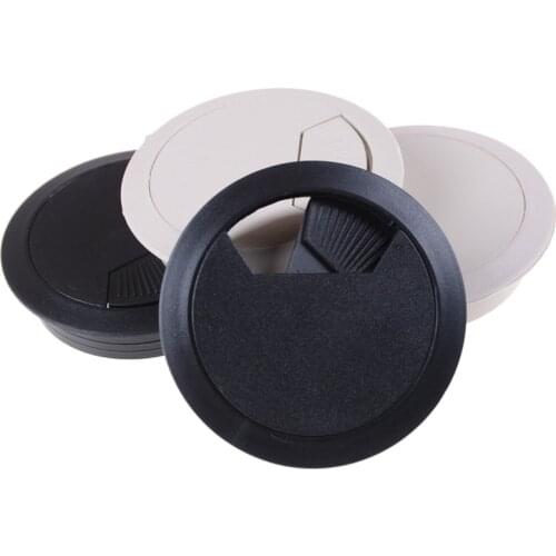 JETTING 2PCS/set Best Promotion 60mm Computer Desk Grommet Table Cable Outlet Port Surface Wire Hole Cover Durable 2 Colors