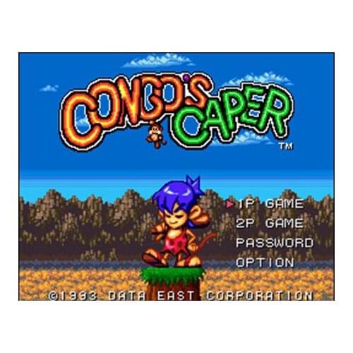 Congos Caper 16 bit Big Gray Game Card For NTSC Game Player Drop Shipping