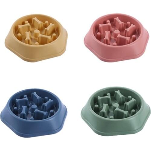 Hot Dog Choking Prevention Slow Food Bowl Anti-breakage Dog Feeder Non-slip Dog Licking Bowl Home Style Bones