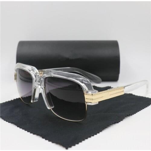 Man black sunglasses Street hip-hop sunglasses one-piece sunglasses Irregular glasses high quality women glasses with box