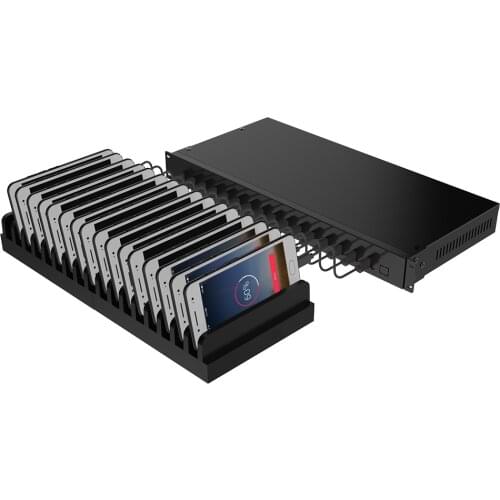 New Quick 16-Port USB Charging Station/iphone Multiport USB Chargers for Tablets/Laptops/Cellphone With 16 LED Lights