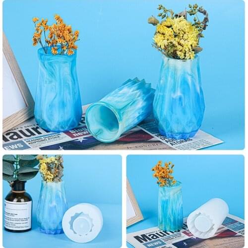 3 New Vase Mirror Epoxy Resin Silicone Mold for DIY Handmade Epoxy Resin Ornaments Plaster Handicrafts Mold
