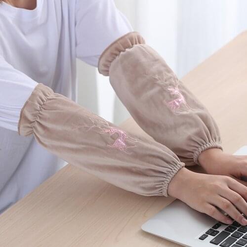 New female cute cuff long adult male Work Office sleeve sleeve childrens hand cuff student short autumn winter 27 Styles