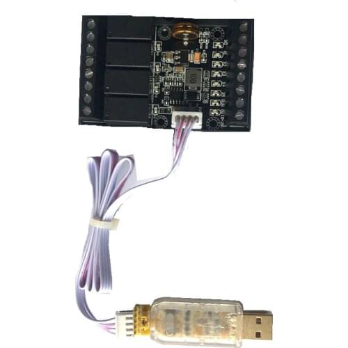 Relay Delay Module PLC Industrial Control Board FX1N-10MR Programmable Relay Delay Module with program cable