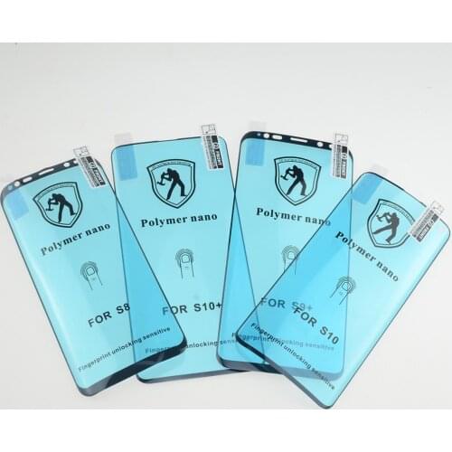 5Pcs New Polymer Nano Screen Protector for Samsung Galaxy S10 S9 S8 Plus Note 10 Plus Pro Note 9 Full Cover PMMA Protective Film