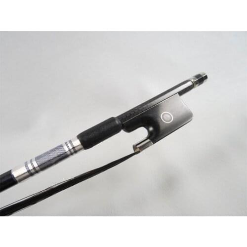 1pcs plaid black Carbon fiber viola bow 4/4,black Horsehair,Copper Mounted