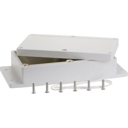 1pc Plastic Waterproof Enclosure Cover DIY Electronic Power Junction Box 158mmx90mmx45.6mm Project Instrument Case White