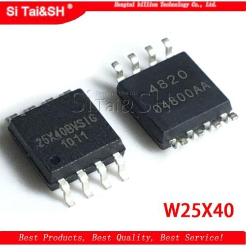 10pcs W25X40CLSNIG W25X40CL SPI FALSH SOP8 4Mbit Winbond W25X40 W25X40BVSNIG