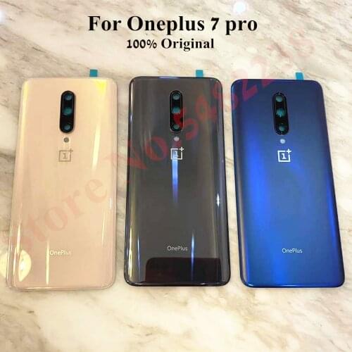 100% Original Glass battery cover For Oneplus 7 Pro 1+7 Pro Mclaren edition Back Housing door Cover Rear case With camera lens