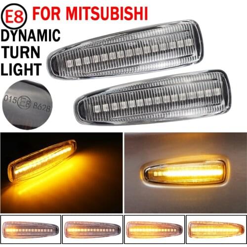 2pcs Dynamic LED Side Marker Turn Signal Repeater light lamp For Mistubishi Outlander Sport Mirage Sport Lancer Evolution X