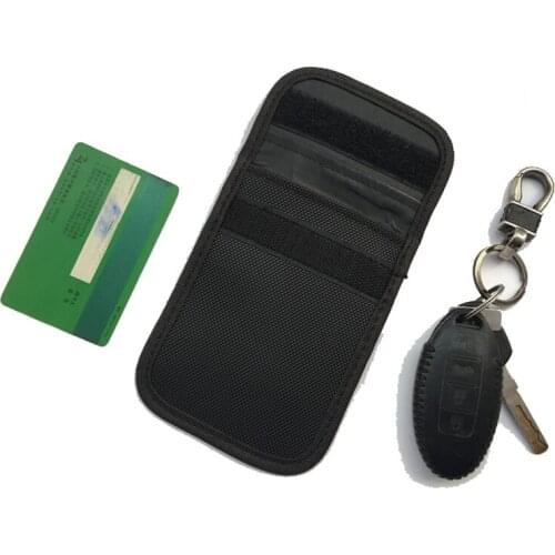 2018 New Signal Blocking Bag Car Fob Signal Blocker Case Signal Blocking Bag Shielding Pouch Wallet Case For ID Card Car Key