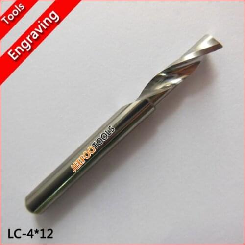 4*12mm Straight Shank Flat End Mill ,Solid Tungsten Carbide End Mill, Aluminum End Mill