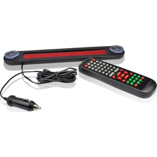 12v Car LED Programmable Message Sign Scrolling Moving Display Board with remote Support the Russian