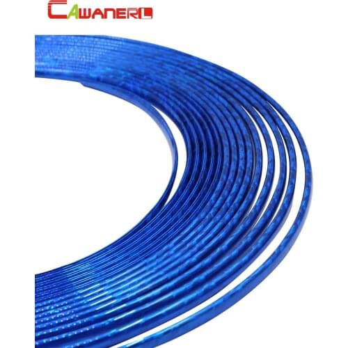 Cawanerl Car Decorator Chrome Trim Door Bumper Grille Air Conditioner Outlet Vent Decoration Strip Sticker Car Styling 300CM