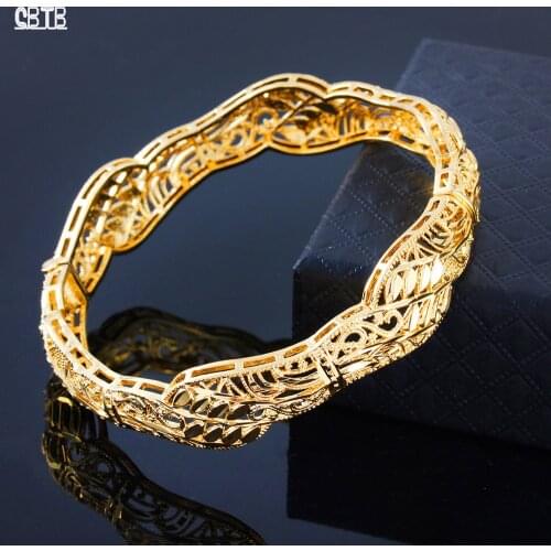 Dubai India Africa Golden Muslim Womens Turkish Bracelet Golden Plaid Bracelet Bracelet Girl Handmade Jewelry Arabian Gift