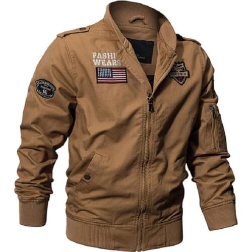 Nice Autumn Jacket Men Army Military Tactical Jacket Bomber Jackets Casual Zipper Cotton mens jackets and Coats jaqueta masculin