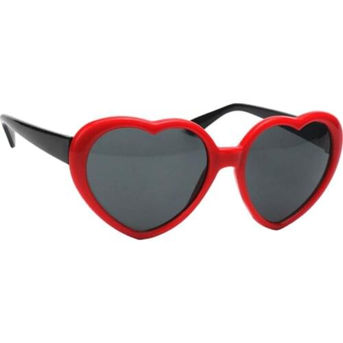 Novelty Red Heart Sunglasses Women Hen Party Eyeglasses Photo Props